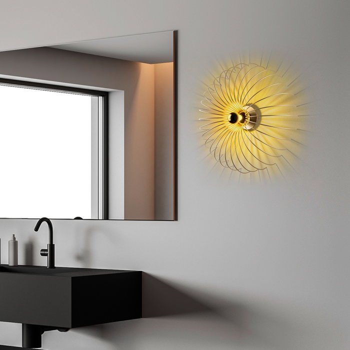 Opviq Lámpara de pared Karsortel - N-643-1 en color dorado Opviq Lámpara de pared Karsortel - N-643-1 en color dorado